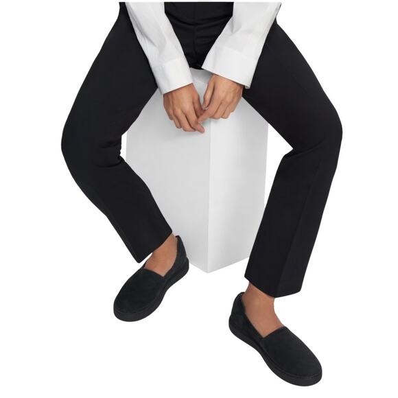 Theory Suede Slip On Sneakers All Black - Women's Size 10 / EUR 40 - Picture 3 of 13